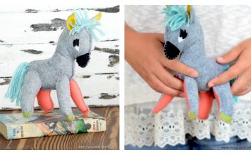Stuffed Donkey Plush Free Sewing Pattern