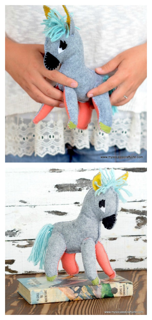 Stuffed Donkey Plush Free Sewing Pattern 
