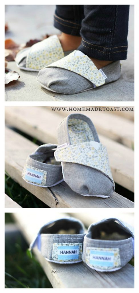 Toms Inspired Baby Shoes Free Sewing Pattern