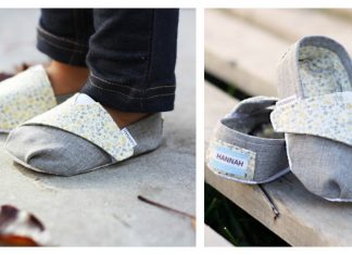 Toms Inspired Baby Shoes Free Sewing Pattern