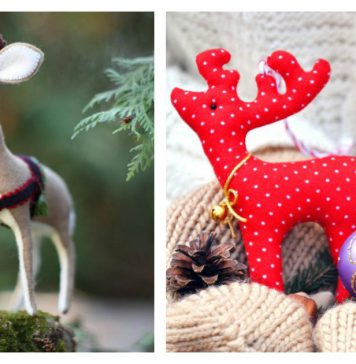 Adorable Christmas Reindeer Sewing Patterns