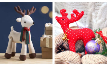 Adorable Christmas Reindeer Sewing Patterns