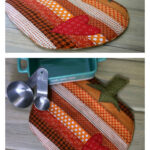 Fusible Fleece Fall Pumpkin Potholder Free Sewing Pattern