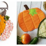 Pumpkin Potholders Free Sewing Pattern and Paid