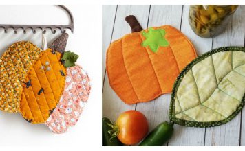 Pumpkin Potholders Free Sewing Pattern and Paid