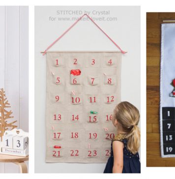 Simple Advent Calendar Free Sewing Pattern