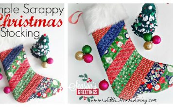 Simple Quilted Christmas Stocking Free Sewing Pattern