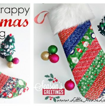 Simple Quilted Christmas Stocking Free Sewing Pattern