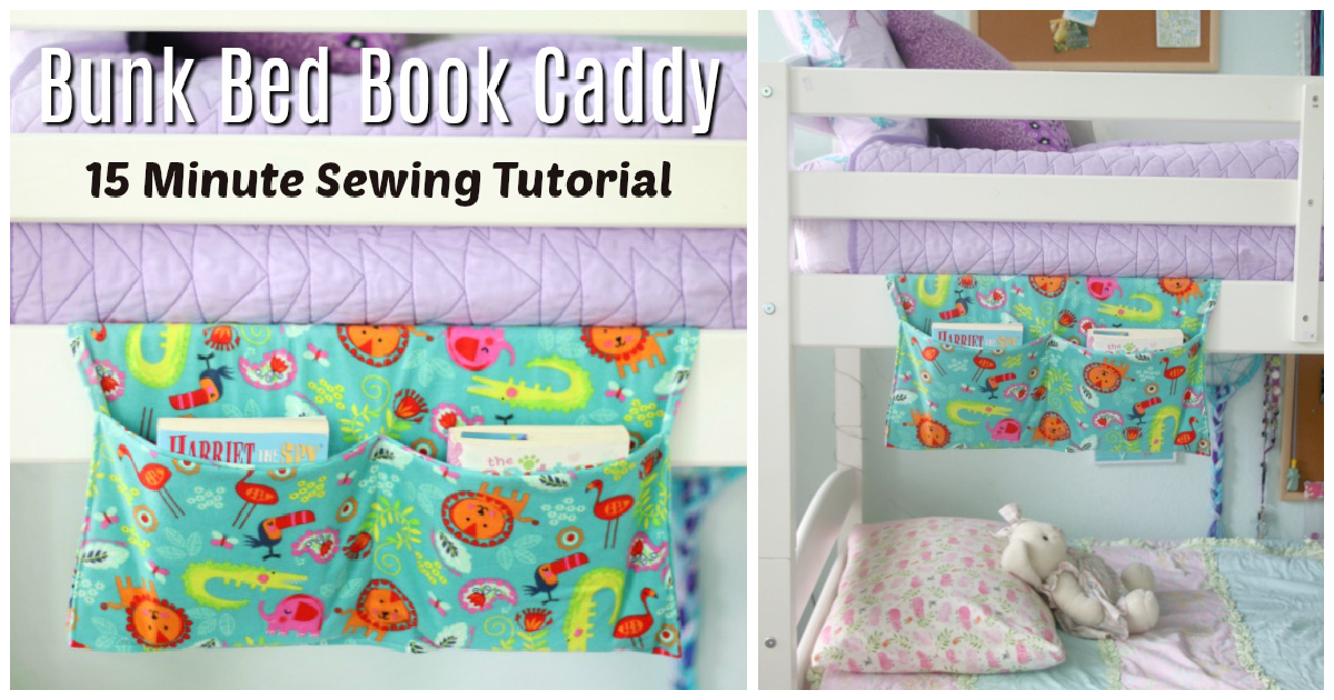 Bunk Bed Book Caddy Free Sewing Pattern and Video Tutorial