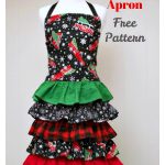 Christmas Ruffle Apron Free Sewing Pattern