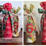 Christmas Wine Bag Free Sewing Pattern