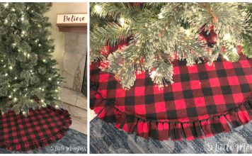 Easy Fleece Christmas Tree Skirt Free Sewing Pattern