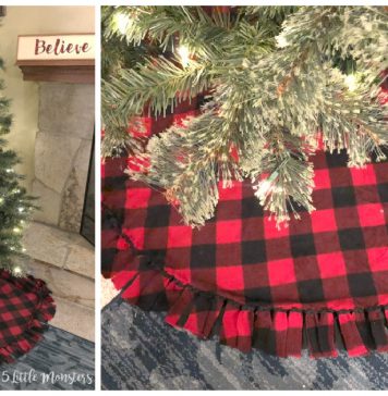 Easy Fleece Christmas Tree Skirt Free Sewing Pattern