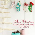 Mini Christmas Stocking Garland Free Sewing Pattern