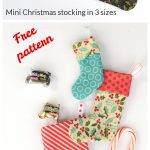 Mini Christmas Stocking in 3 Sizes Free Sewing Pattern