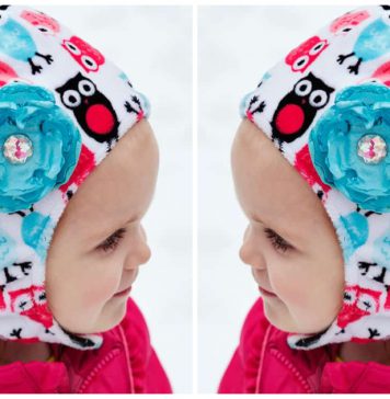 Baby Hat with Chin Strap Free Sewing Pattern