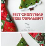Felt Christmas Tree Ornament Free Sewing Pattern