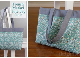 French Market Tote Bag Free Sewing Pattern