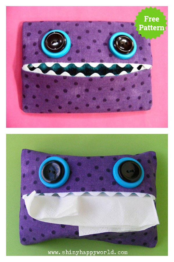 Monster Tissue Pack Free Sewing Pattern