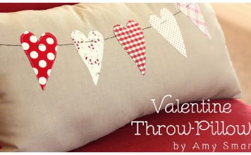Valentine Throw Pillow Free Sewing Pattern
