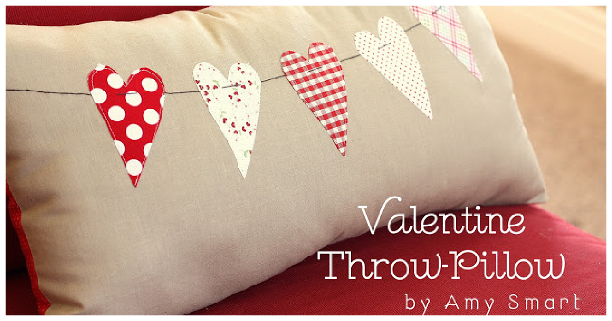 Valentine Throw Pillow Free Sewing Pattern