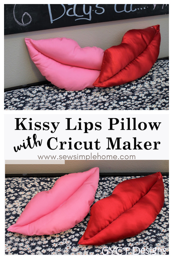 Kissy Lips Pillow Free Sewing Pattern
