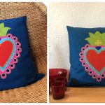 Mexican Sacred Heart Cushion Free Sewing Pattern