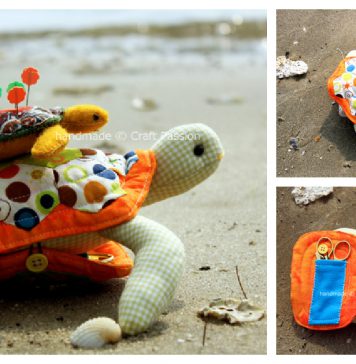 Turtle Pincushion Free Sewing Pattern