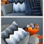 Upcycle Jeans into Chevron Pillow Free Sewing Pattern