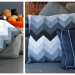 Upcycle Jeans into Chevron Pillow Free Sewing Pattern