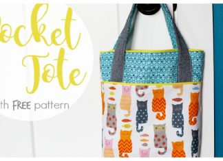Pocket Tote Free Sewing Pattern