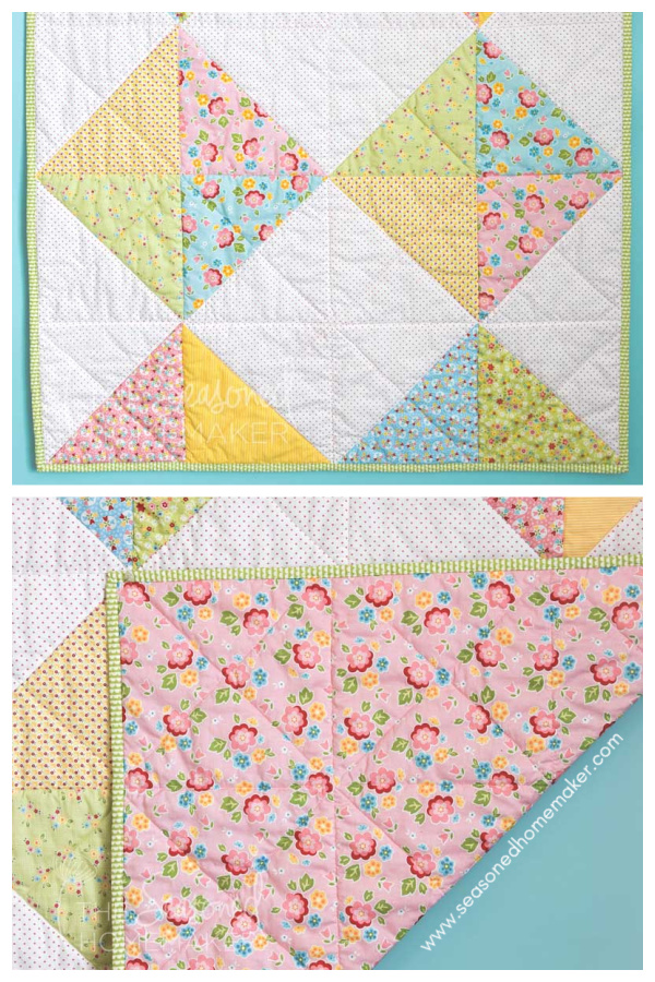 Simple Baby Quilt Free Sewing Pattern 