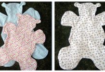 Teddy Bear Shaped Blanket Free Sewing Pattern