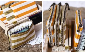 Zipper Card Pouch Free Sewing Pattern