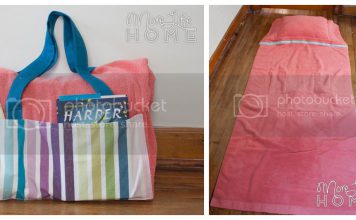 Beach Towel Tote With Pillow Free Sewing Pattern