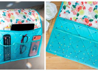 Couch Caddy Remote Control Organizer Free Sewing Pattern
