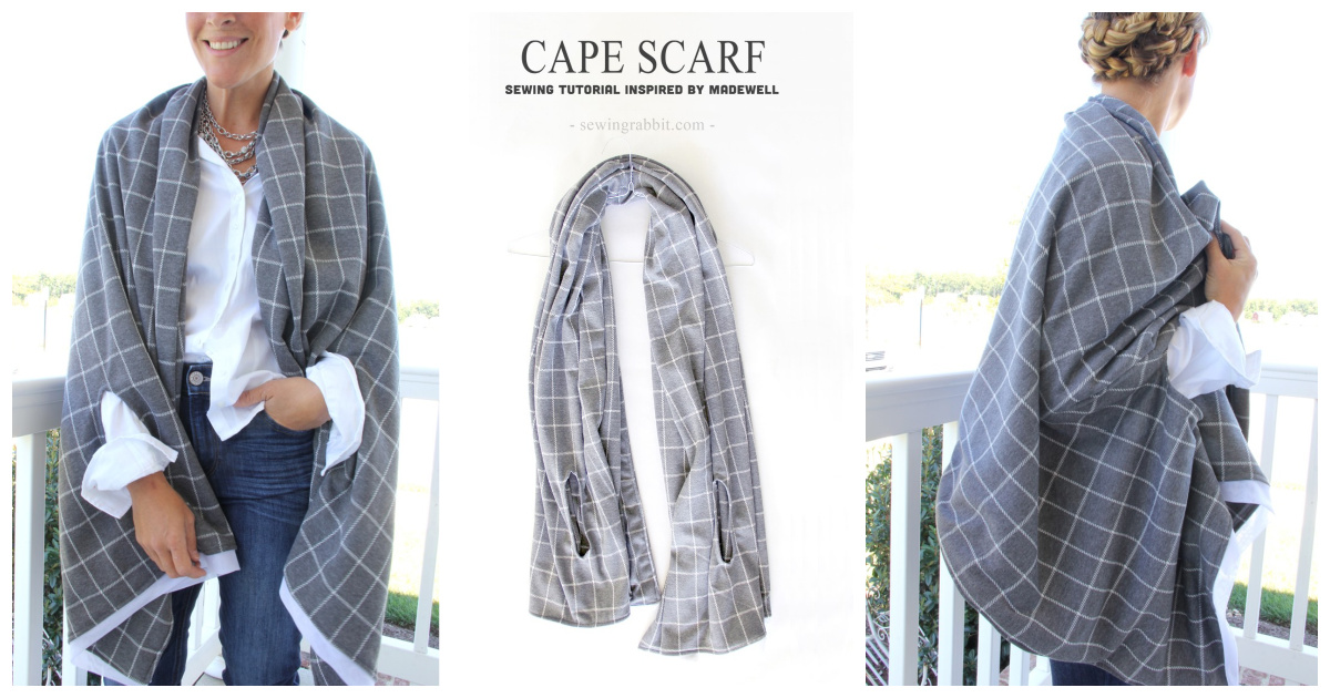 Cape Scarf Free Sewing Pattern