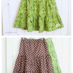 Girls Tiered Skirts Free Sewing Pattern