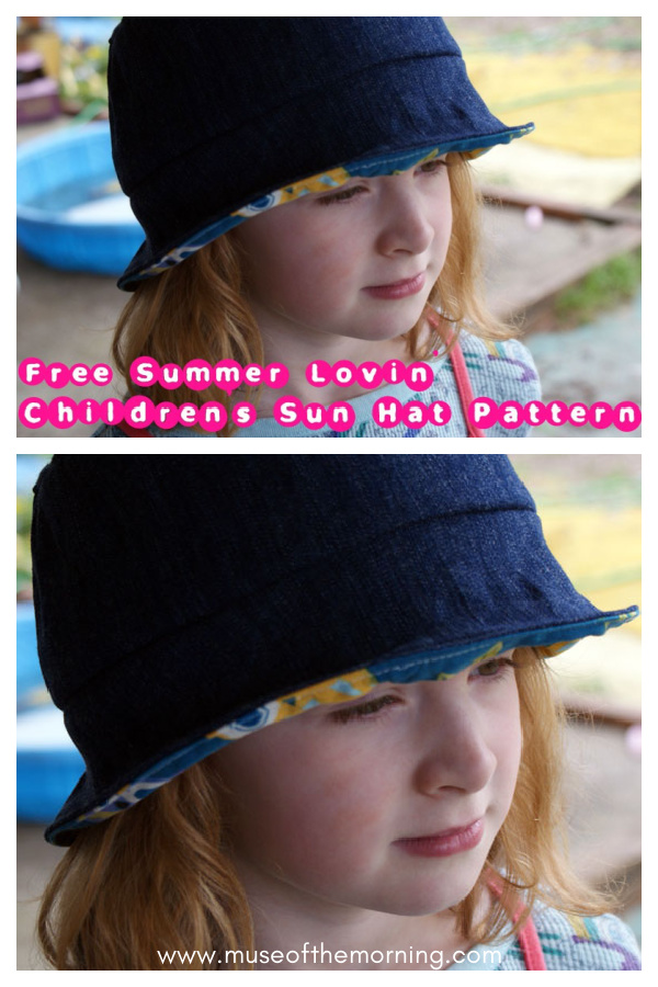 Summer Lovin’ Children’s Sun Hat Free Sewing Pattern
