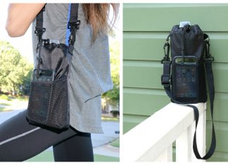 Water Bottle Holder with Phone Pocket Free Sewing Pattern