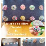 Yo-Yo Pillow Free Sewing Pattern