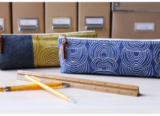 Canvas Pencil Pouch Free Sewing Pattern