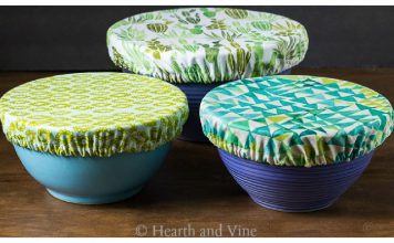 Fabric Bowl Cover Free Sewing Pattern