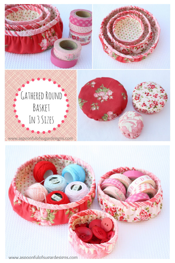 Round Basket Free Sewing Pattern