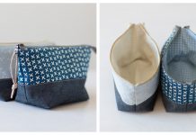 Open Wide Zippered Pouch Free Sewing Pattern