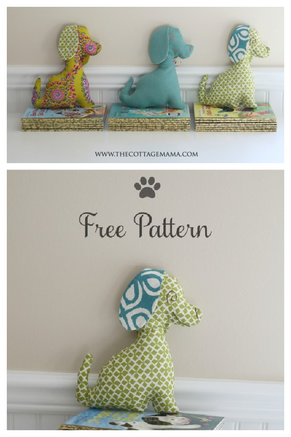 Puppy Dog Stuffed Animal Free Sewing Pattern