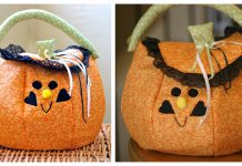 Pumpkin Trick or Treat Bag Free Sewing Pattern
