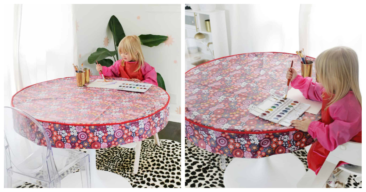 Waterproof Table Cover Free Sewing Pattern