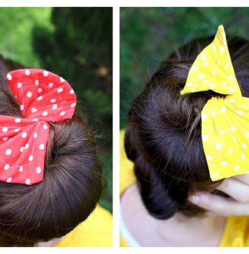 Fabric Hair Bun Maker Free Sewing Pattern and Video Tutorial