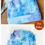 Fleece Pom Pom Hat Free Sewing Pattern